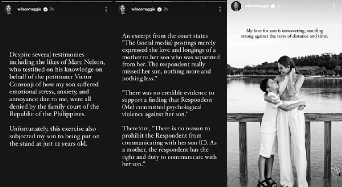 Photo courtesy: Screenshots from Maggie Wilson (IG)