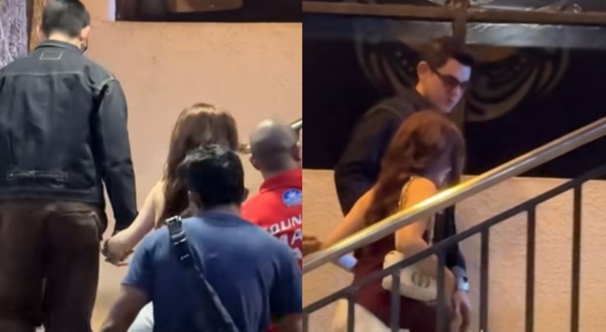 Richard at Barbie, naispatang hawak-kamay na pumapanhik sa hagdanan