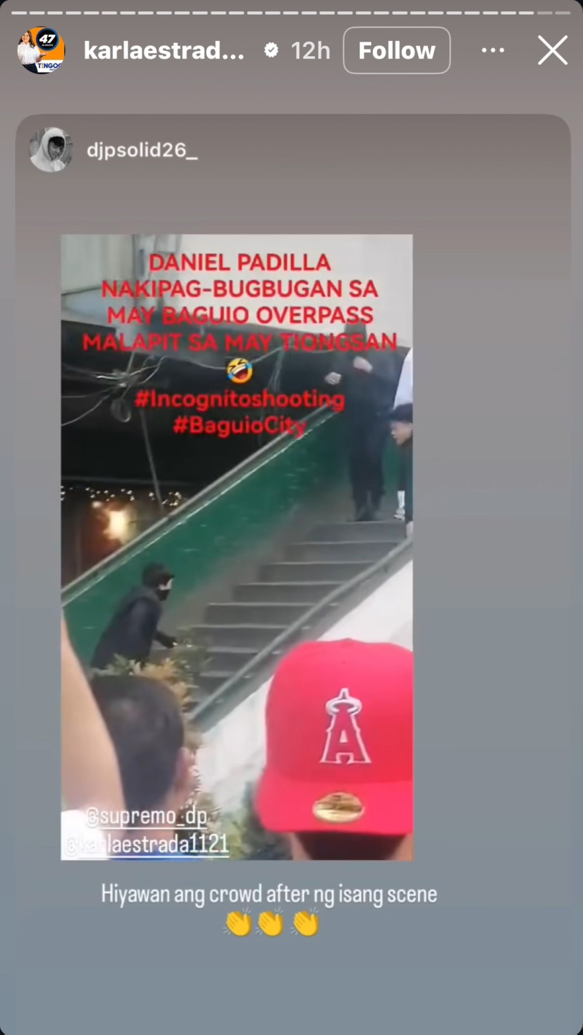 Photo courtesy: Screenshot from Karla Estrada (IG)