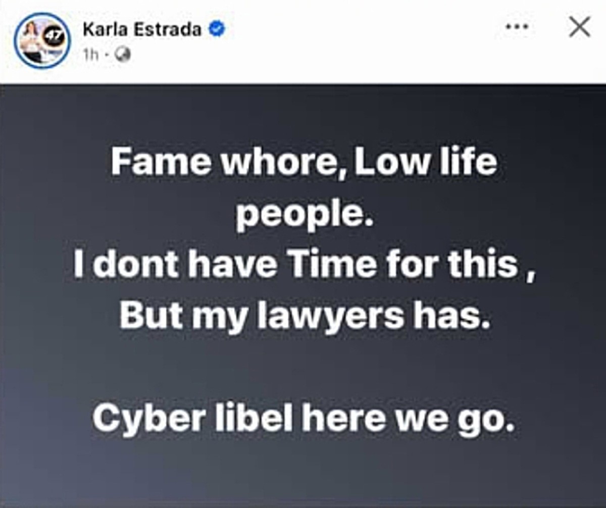 Photo courtesy: Karla Estrada via Fashion Pulis (FB)