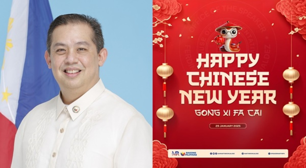 Pagbati ni HS Romualdez sa CNY: 'Kasaganaan, kalusugan, at tagumpay sa inyong lahat!'