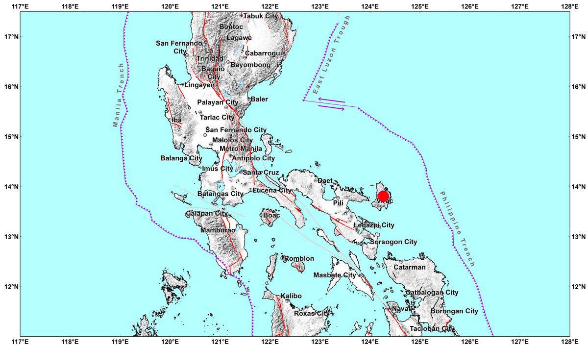 Catanduanes, niyanig ng magnitude 4.0 na lindol