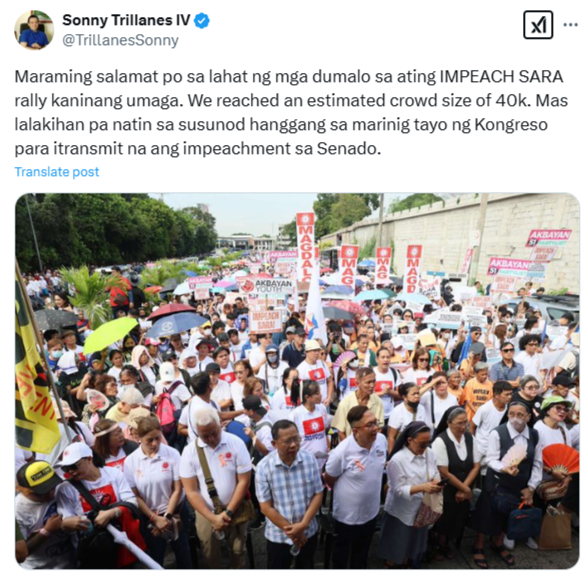 Photo courtesy: Screenshot from Sonny Trillanes IV (X)