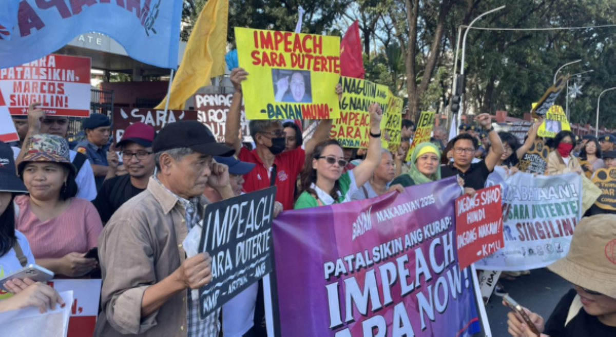 Impeachment kay VP Sara, sinalubong ng kilos-protesta: 'Convict Sara Now!'