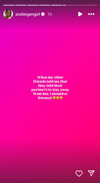 Photo courtesy: Screenshot from Andi Eigenmann (IG)