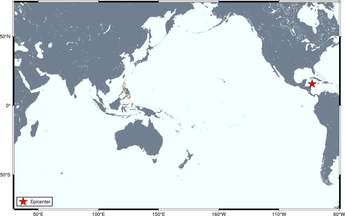 North of Honduras niyanig ng 7.6-magnitude na lindol; walang tsunami threat sa PH &ndash; Phivolcs