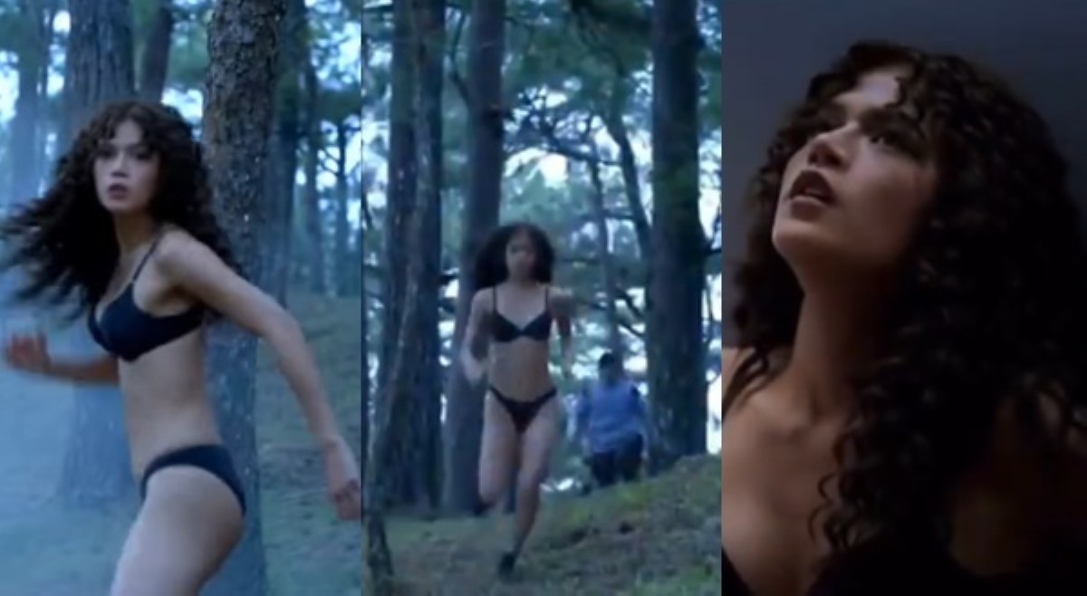 Maris nagtatatakbong naka-panty at bra lang