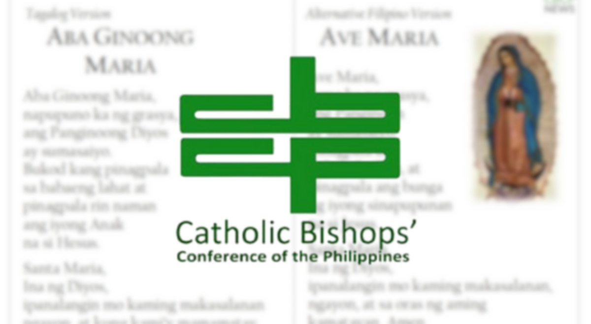 CBCP, inilabas ang 'alternative&rsquo; Filipino version ng 'Hail Mary'