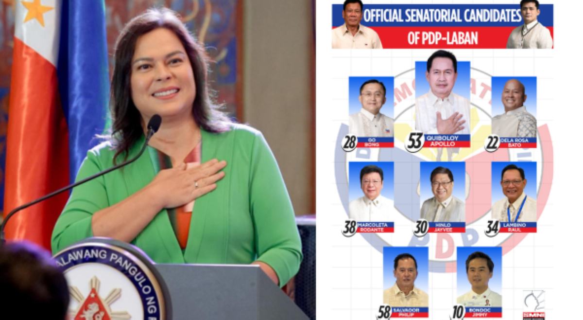 VP Sara, inendorso senatorial slate ng PDP-Laban