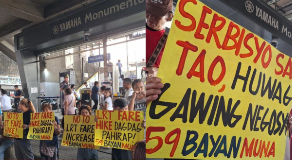 Bayan Muna, nagkilos protesta laban sa dagdag-singil ng LRT-1