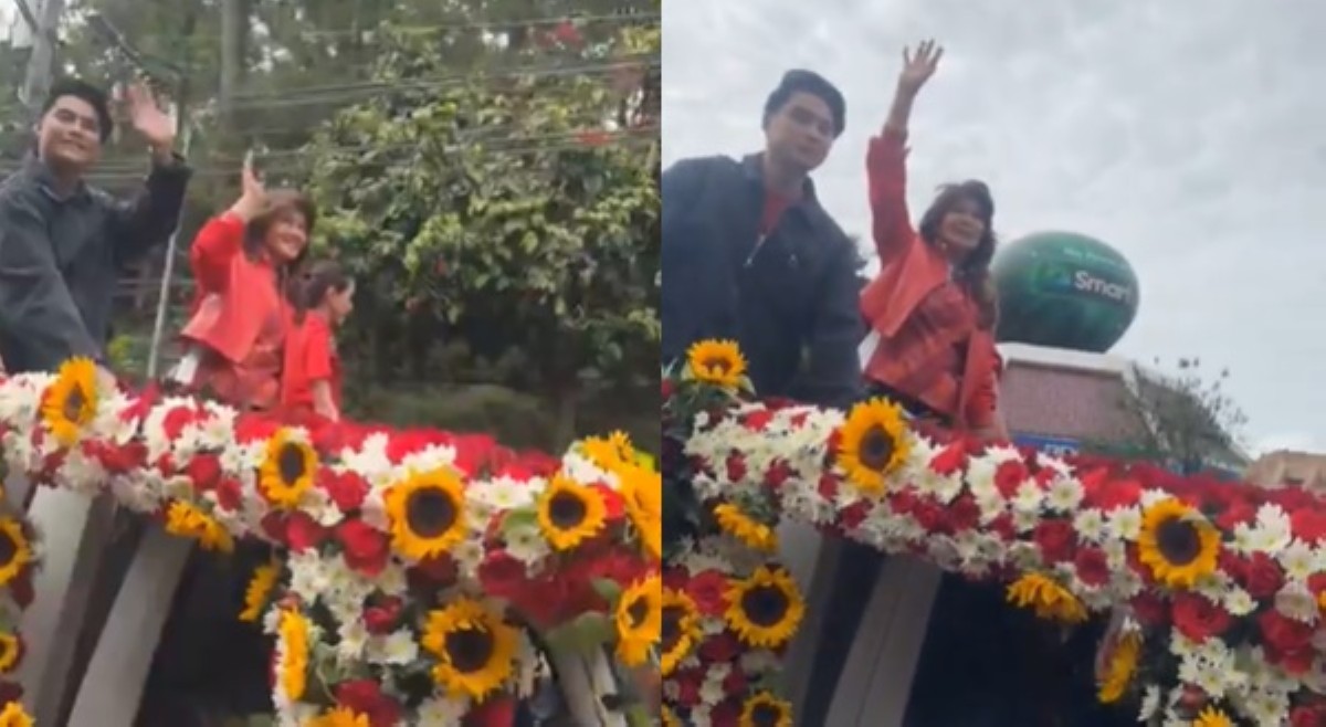 McCoy De Leon, naispatan sa Panagbenga Festival kasama si Sen. Imee Marcos