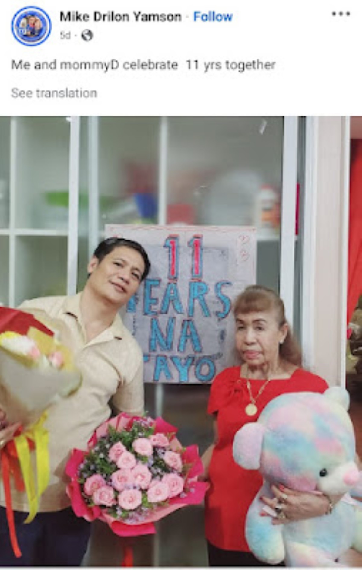 Photo courtesy: Screenshot from Mike Drilon Yamson (FB) via Fashion Pulis