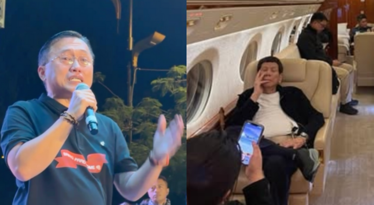 Ex-Pres. Duterte, wala raw tsinelas no'ng dalhin sa Netherlands&mdash;Sen. Bong Go