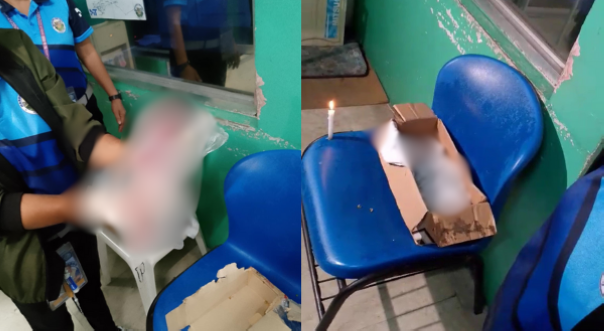 Bagong silang na sanggol, natagpuan sa basurahan na nakalagay sa kahon