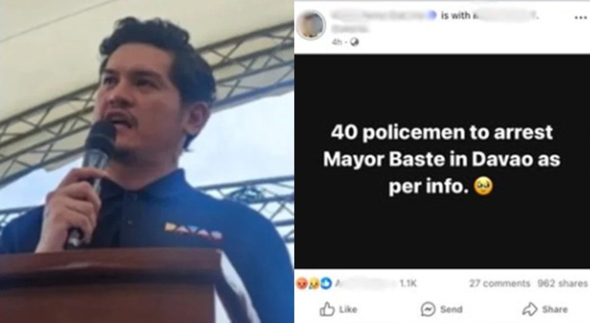 Mayor Baste, 'di totoong aarestuhin ng 40 pulis sa Davao