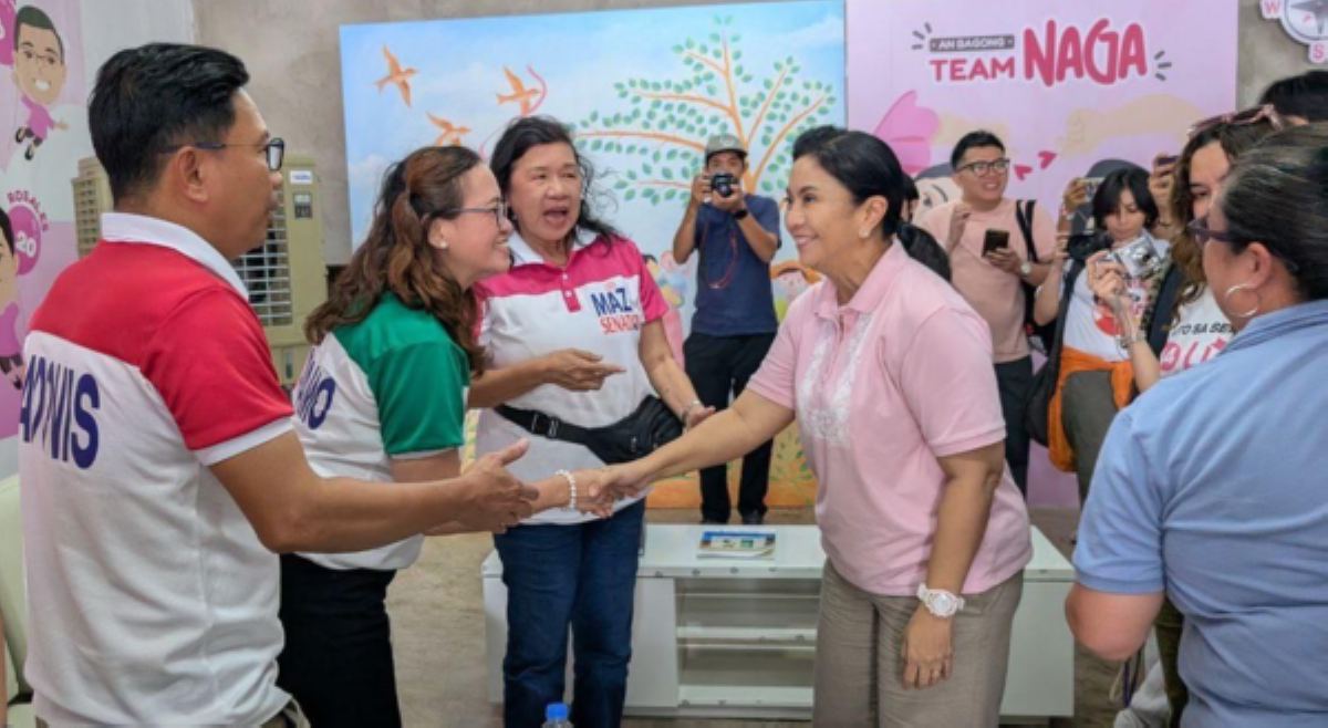 Makabayan senatorial bets, winelcome ni Ex-VP Leni sa Naga
