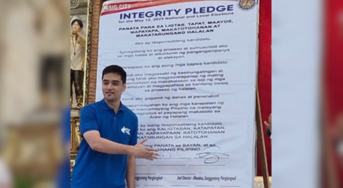 Mayor Vico, 'nakipagkamay sa hangin' dahil 'di dumalo kalaban sa peace covenant signing