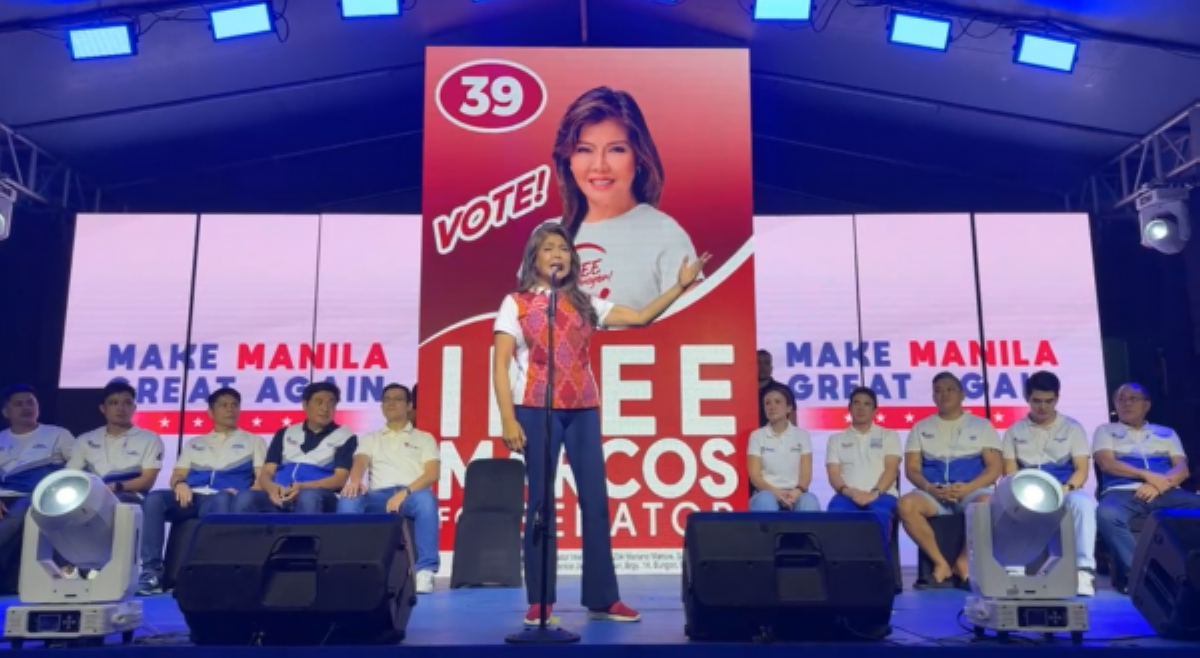 Sen. Imee, naispatan sa campaign rally ni Isko Moreno