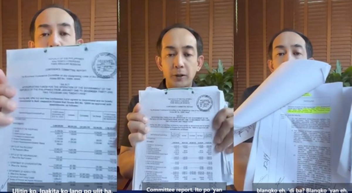 Atty. Vic Rodriguez, ibinalandra ebidensyang walang pirma ilang dokumento ng national budget