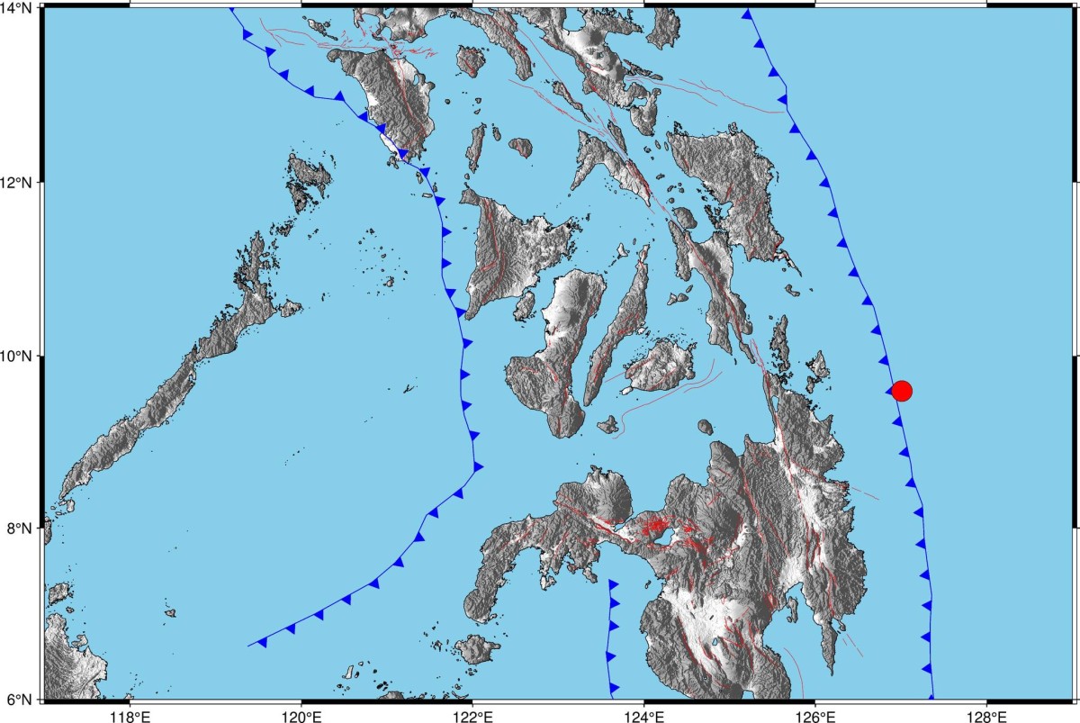 Surigao del Norte, niyanig ng magnitude 4.1 na lindol