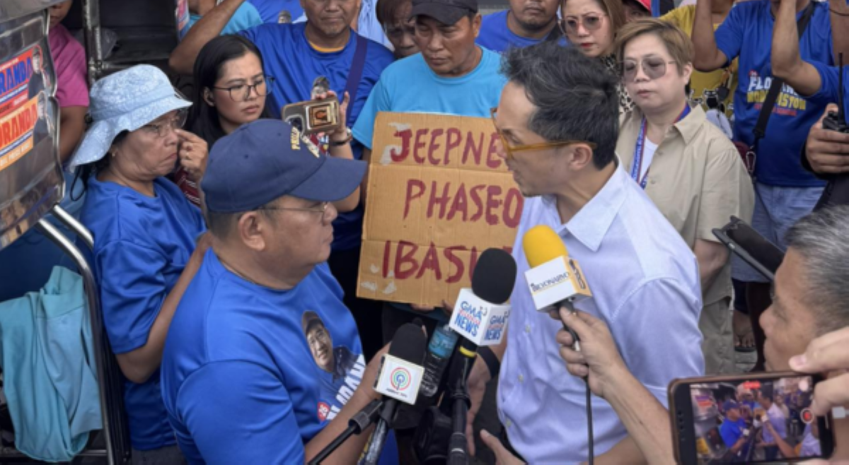 DOTr. Sec. Dizon, hinarap mga nagprotestang tsuper sa labas ng LTO
