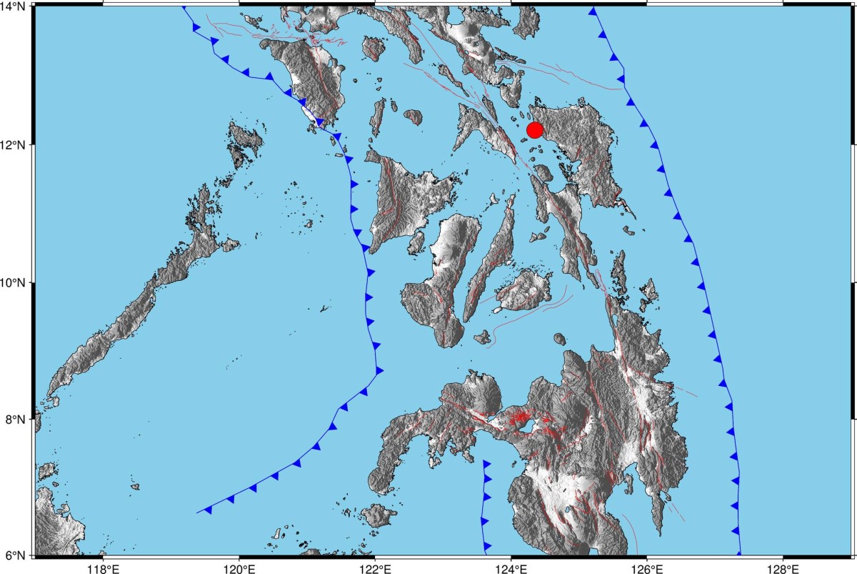 4.4-magnitude na lindol, tumama sa Northern Samar