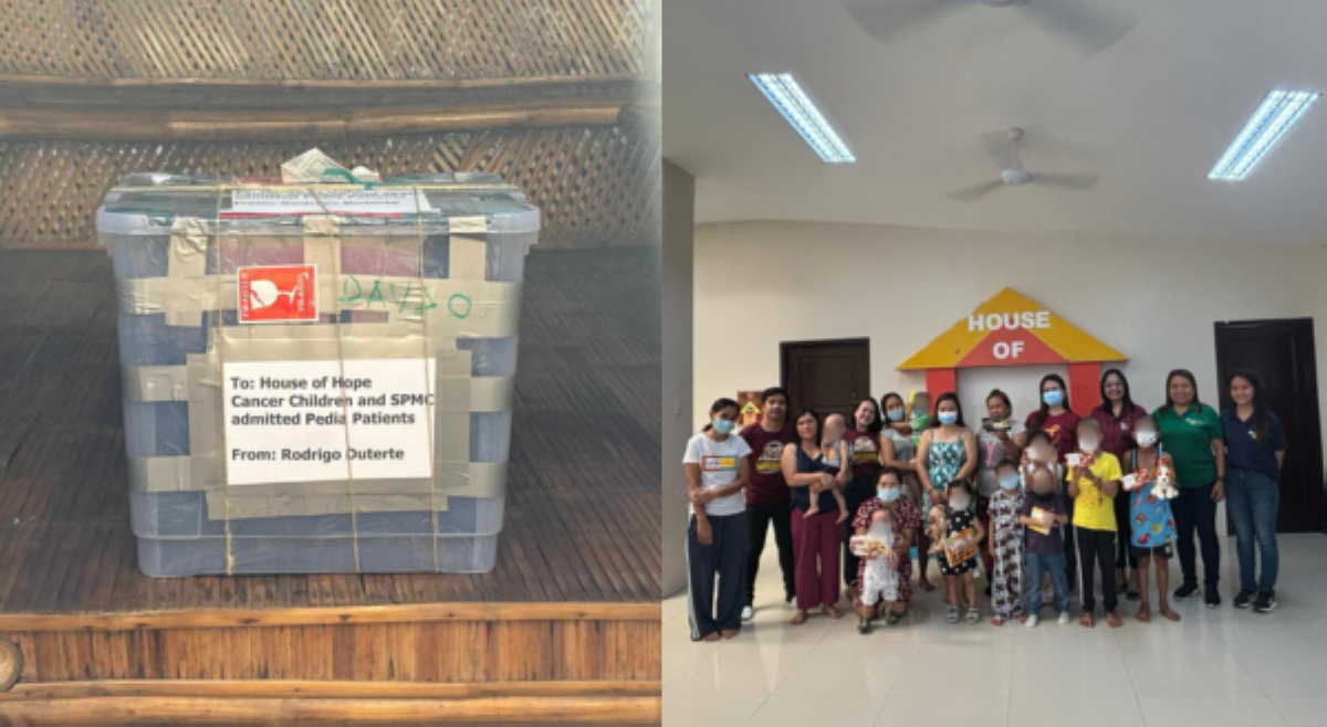 FPRRD, nagpadala ng mga tsokolate sa mga batang may cancer