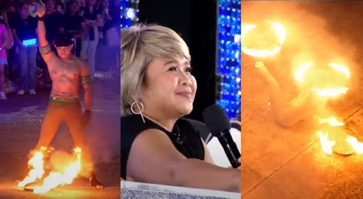 Lalaking &lsquo;naglaro&rsquo; ng apoy sa PGT, golden buzzer kay Eugene Domingo