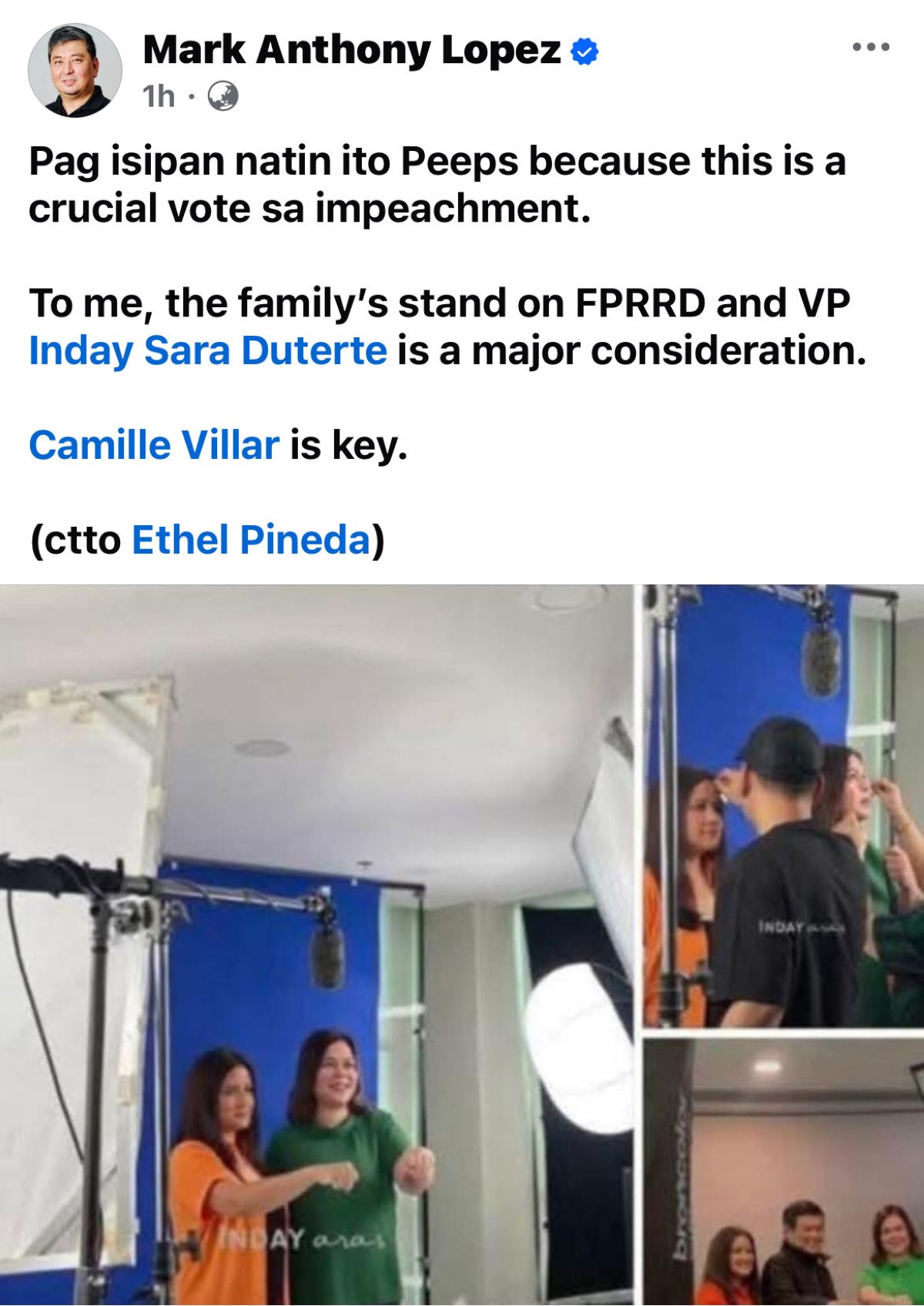 Photo courtesy: Screenshot from Mark Anthony Lopez (FB)