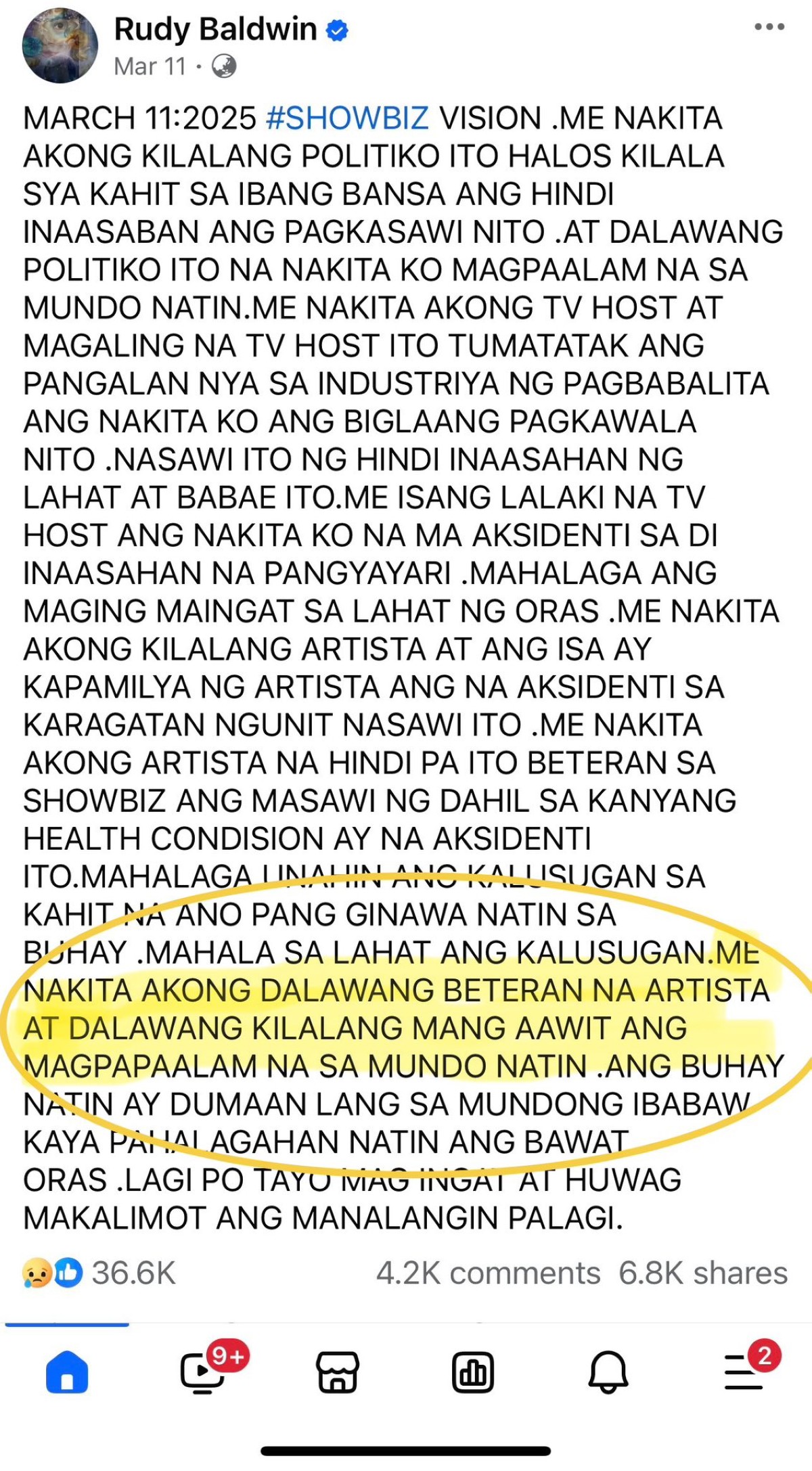 Photo courtesy: Rudy Baldwin via Macy De Luna (FB)