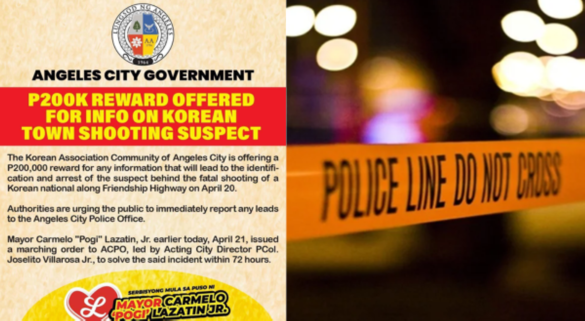 ₱200K, alok na pabuya sa makapagtuturo sa bumaril sa Koreano sa Pampanga