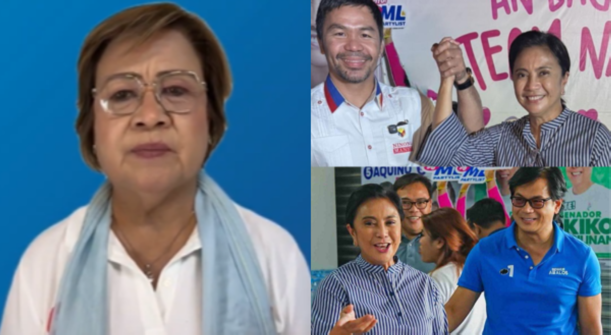 De Lima, buo pa rin tiwala kay Ex-VP Leni sa kabila ng pag-endorso kina Pacquiao, Abalos