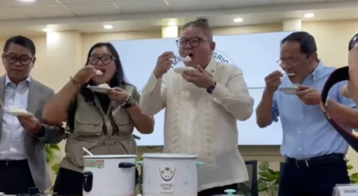 Taste Test? DA officials, kumain ng NFA rice na ibebenta ng ₱20/kilo