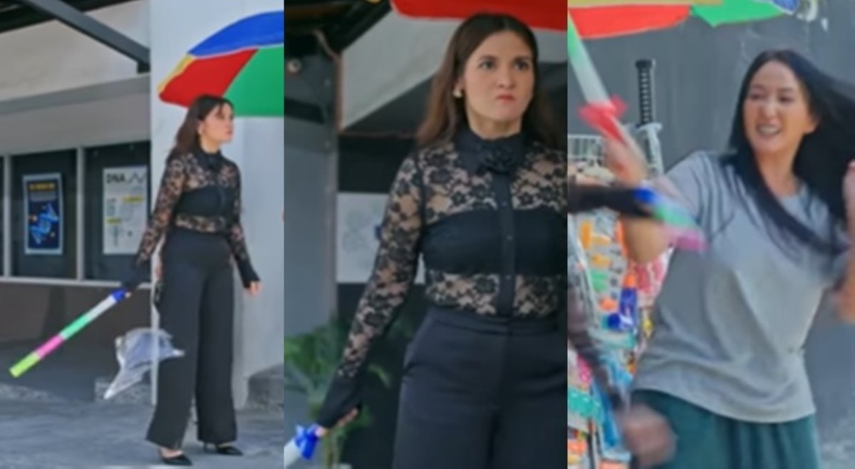 Tinalbugan 'water gun' ni Ryza? Espadahan nina Camille at Katrina, usap-usapan