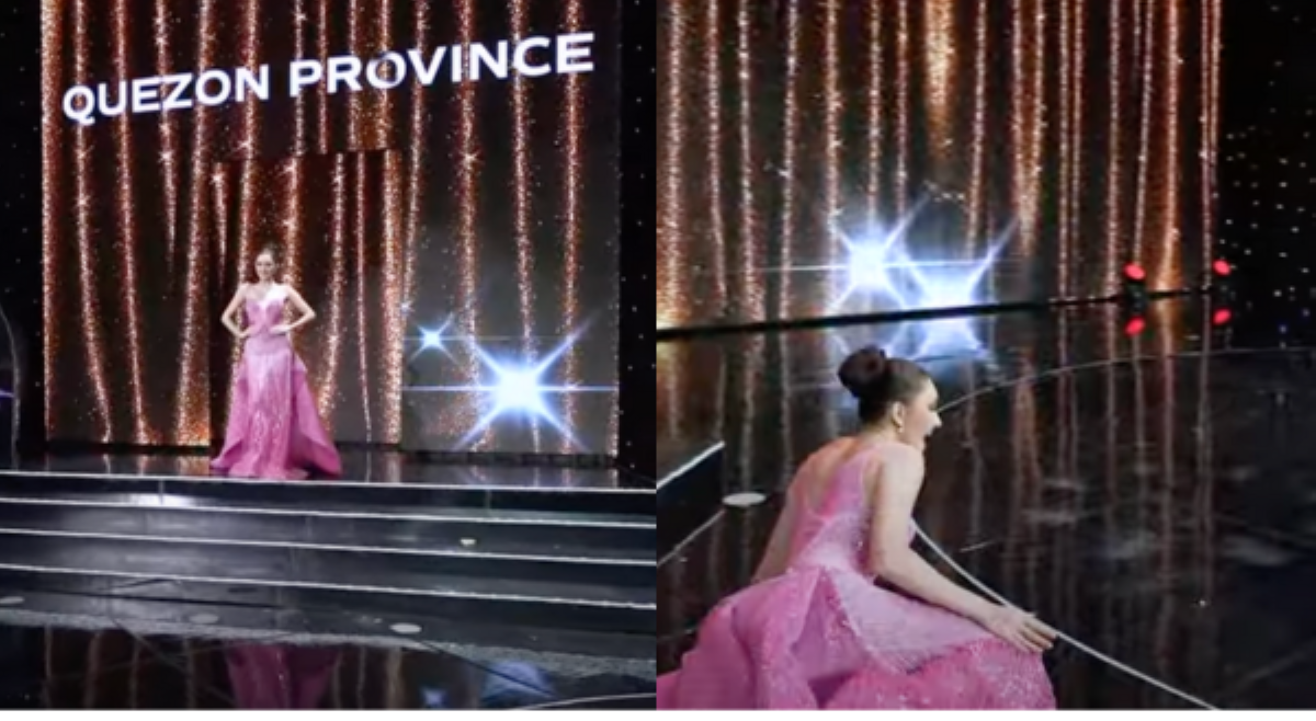 Ahtisa Manalo, nadapa habang rumarampa sa MUPH stage