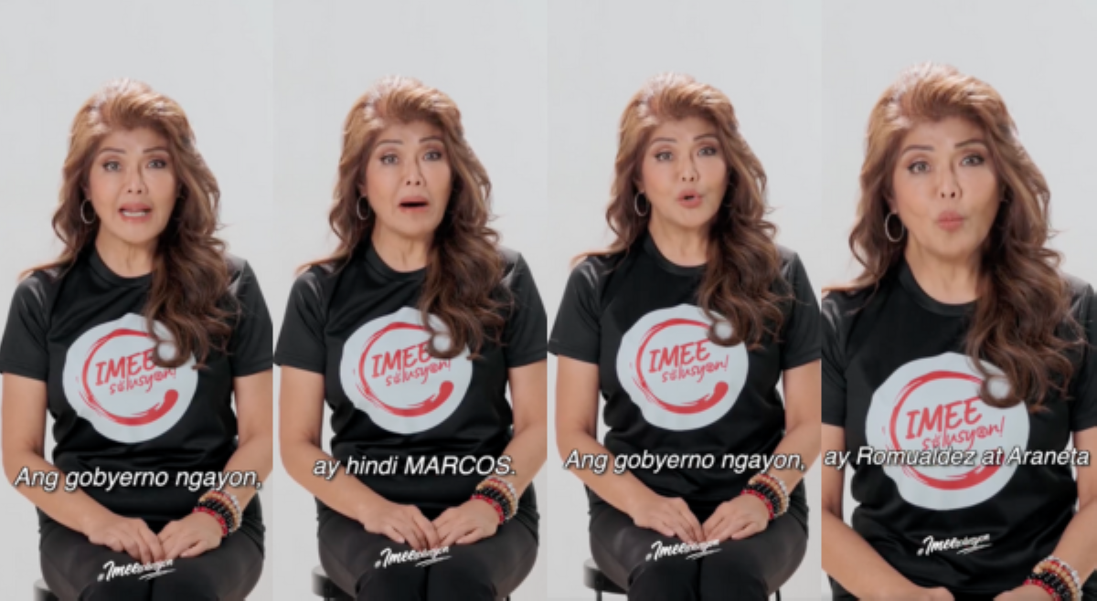 Siwalat ni Imee: 'Ang gobyerno ngayon ay hindi Marcos. Ang gobyerno ngayon Romualdez at Araneta'
