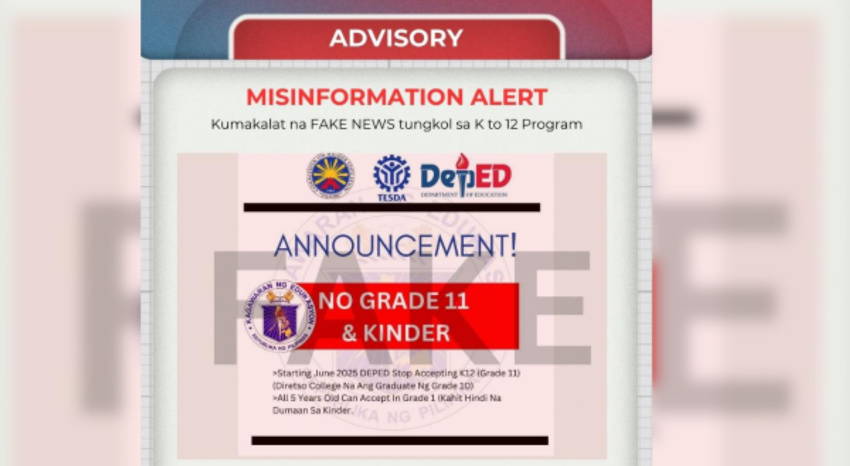 DepEd, pinabulaanang tatanggalin K-12 sa S.Y 2025-2026