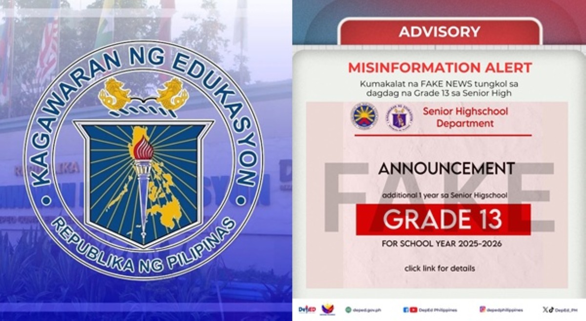 DepEd, umalma sa kumakalat na may Grade 13 na sa Senior High School