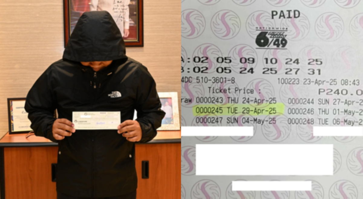Isang Davaoe&ntilde;o, kumubra ng kalahati ng ₱22.4M Super Lotto 6/49 Jackpot