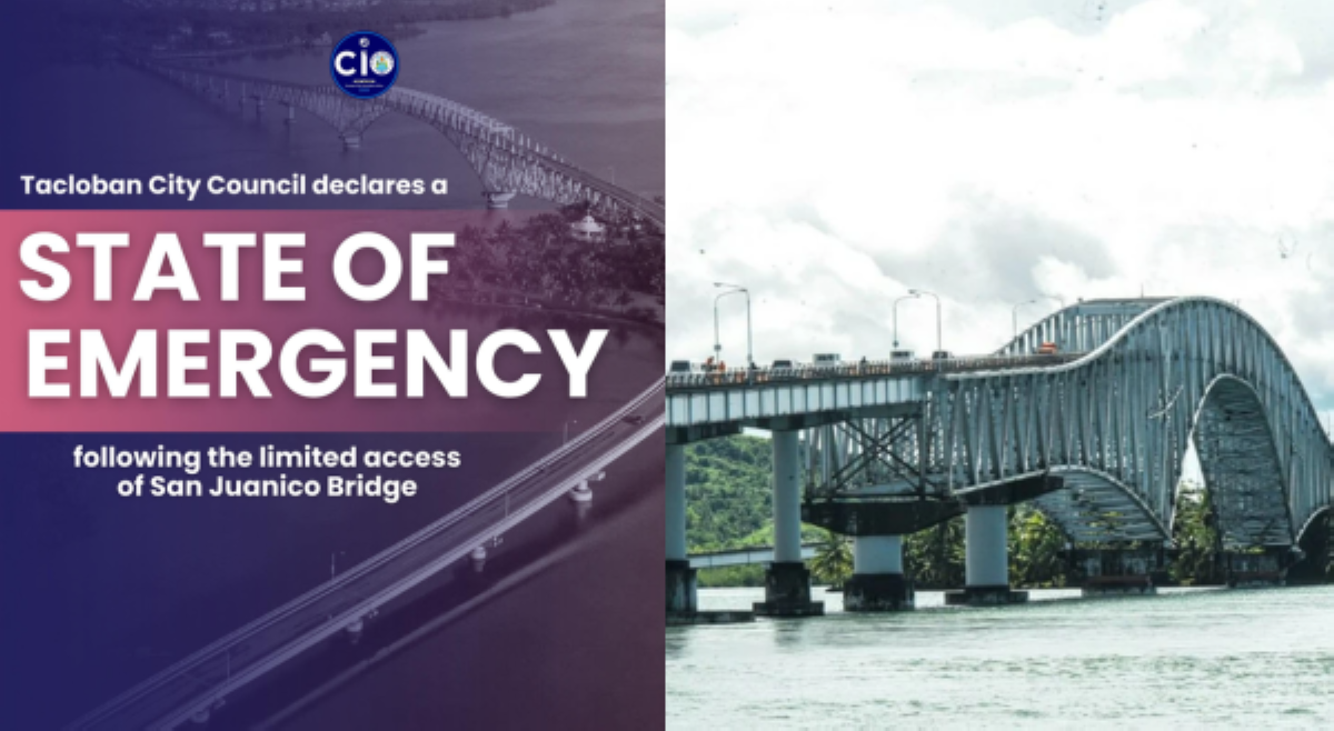 Tacloban City, nagdeklara ng State of Emergency dahil sa San Juanico Bridge