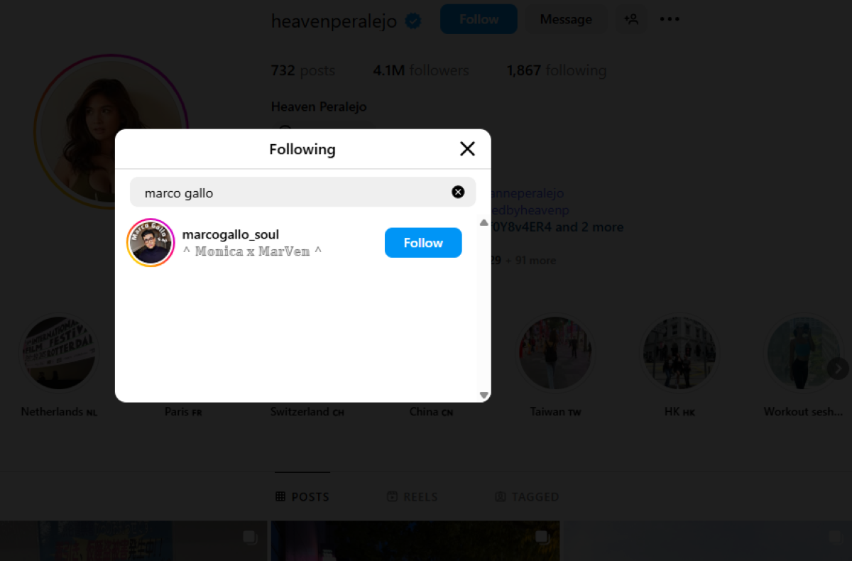 Photo courtesy: Screenshot from Heaven Peralejo (IG)