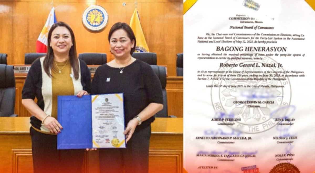Bagong Henerasyon Partylist, naiproklama na