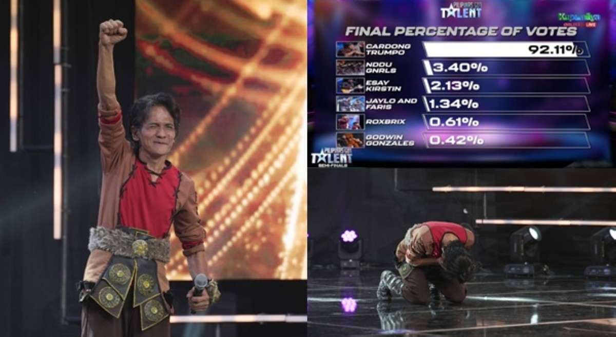 Cardong Trumpo, pinakain ng alikabok mga kalaban sa PGT dahil sa votes