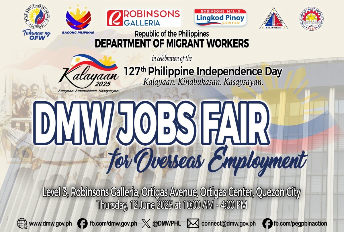 ALAMIN: DMW, may alok na trabaho sa mga gustong maging OFW