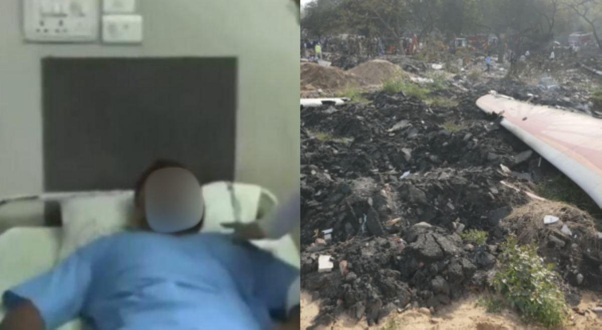 Nag-iisang survivor sa Indian plane crash, nakahingi ng tulong matapos tumilapon sa bintana 