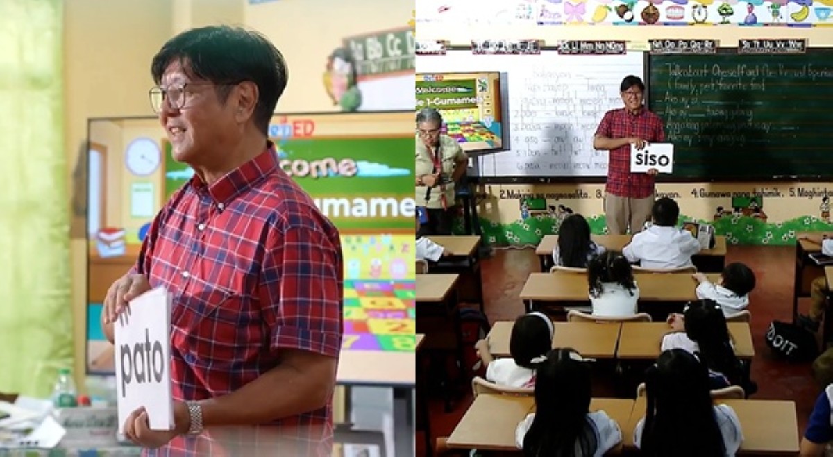Teacher era? PBBM, 'nagturo' sa Grade 1 pupils