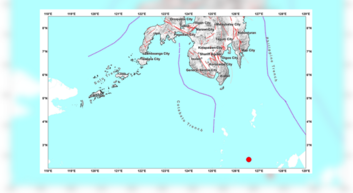 Balut Island, niyanig ng magnitude 5.2 na lindol