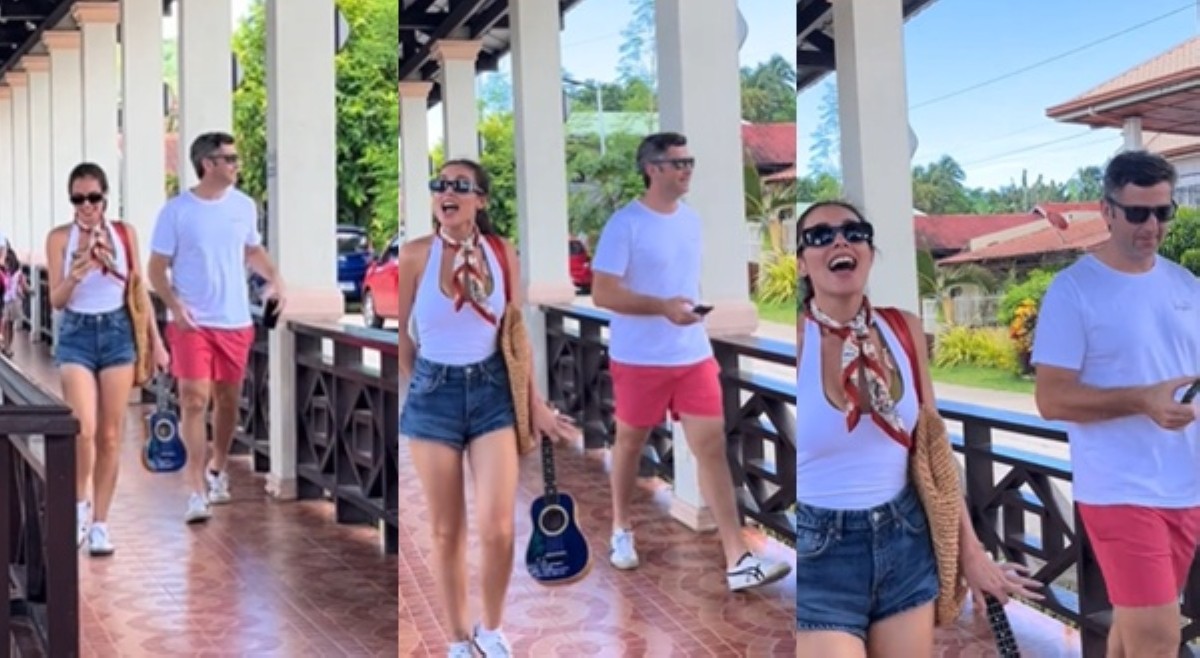 Max Collins, namataang naglalakad sa Bohol kasama ang isang 'daddy-type'