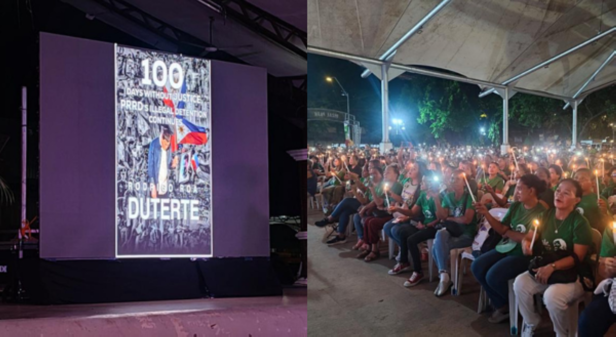 Ika-100 days ni FPRRD sa kustodiya ng ICC, ginunita ng kaniyang tagasuporta