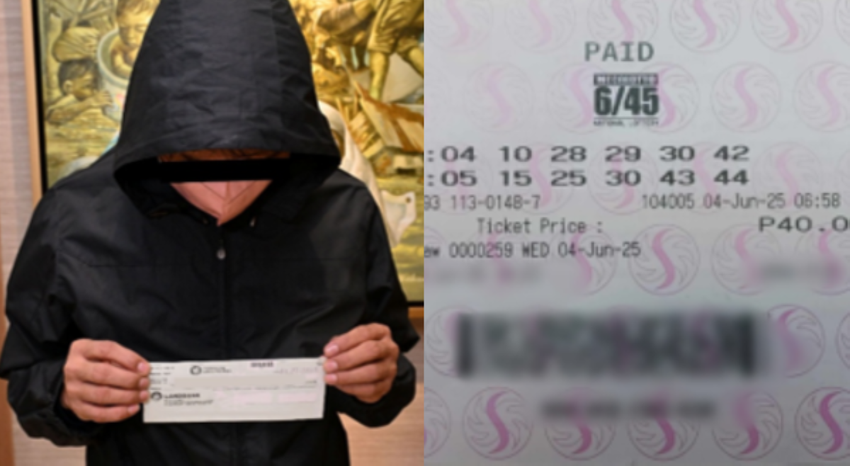 Lone bettor na minsan na ring nagduda sa lotto, kumubra ng ₱21.7 milyong premyo